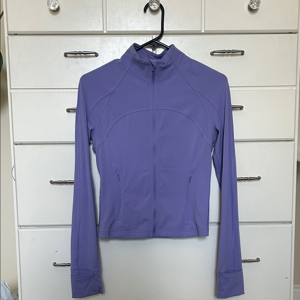 lululemon dark lavender cropped define jacket.